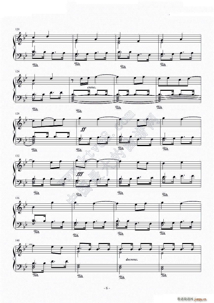 魔法密林 完整版 冒险岛背景音乐(钢琴谱)7