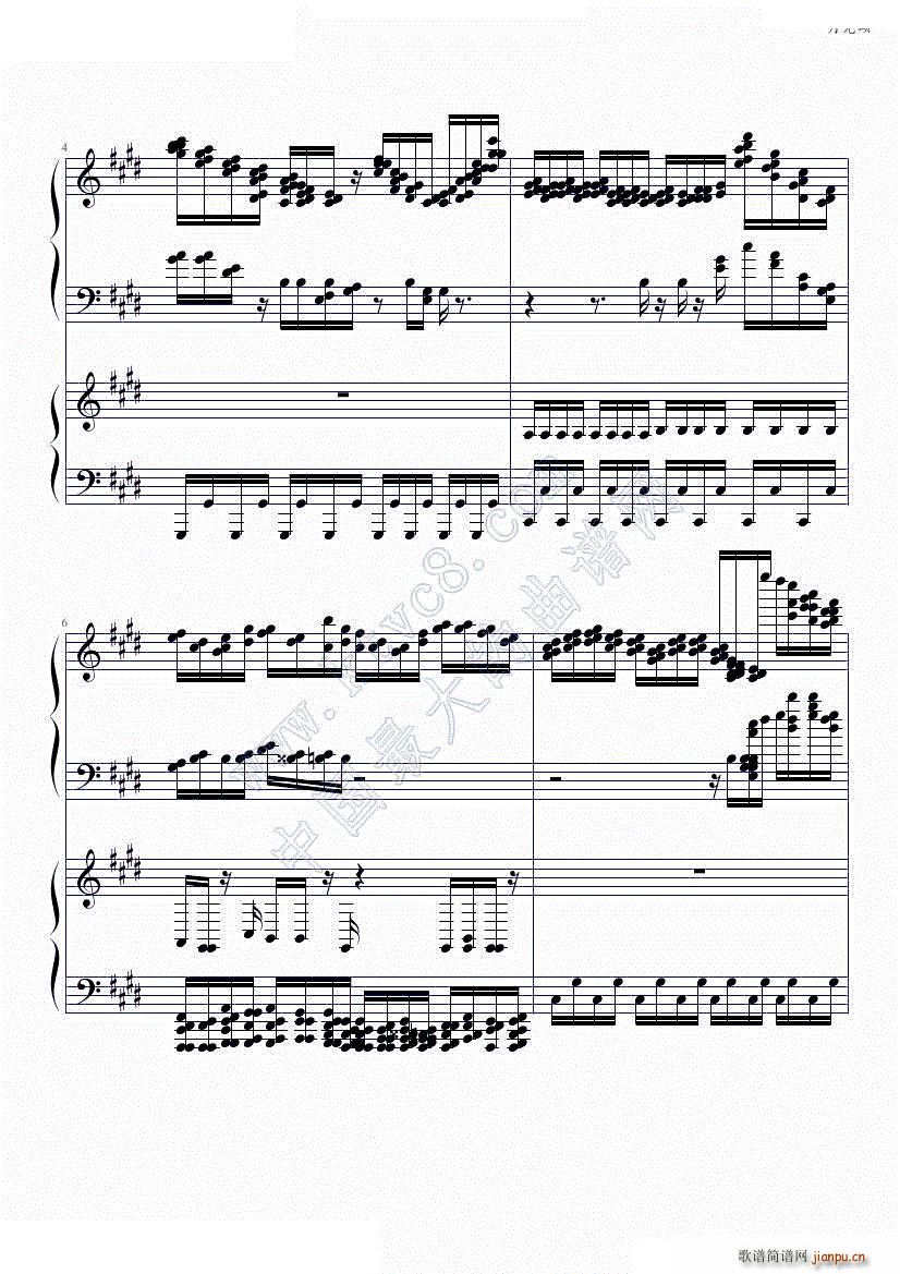 月光颂(钢琴谱)3