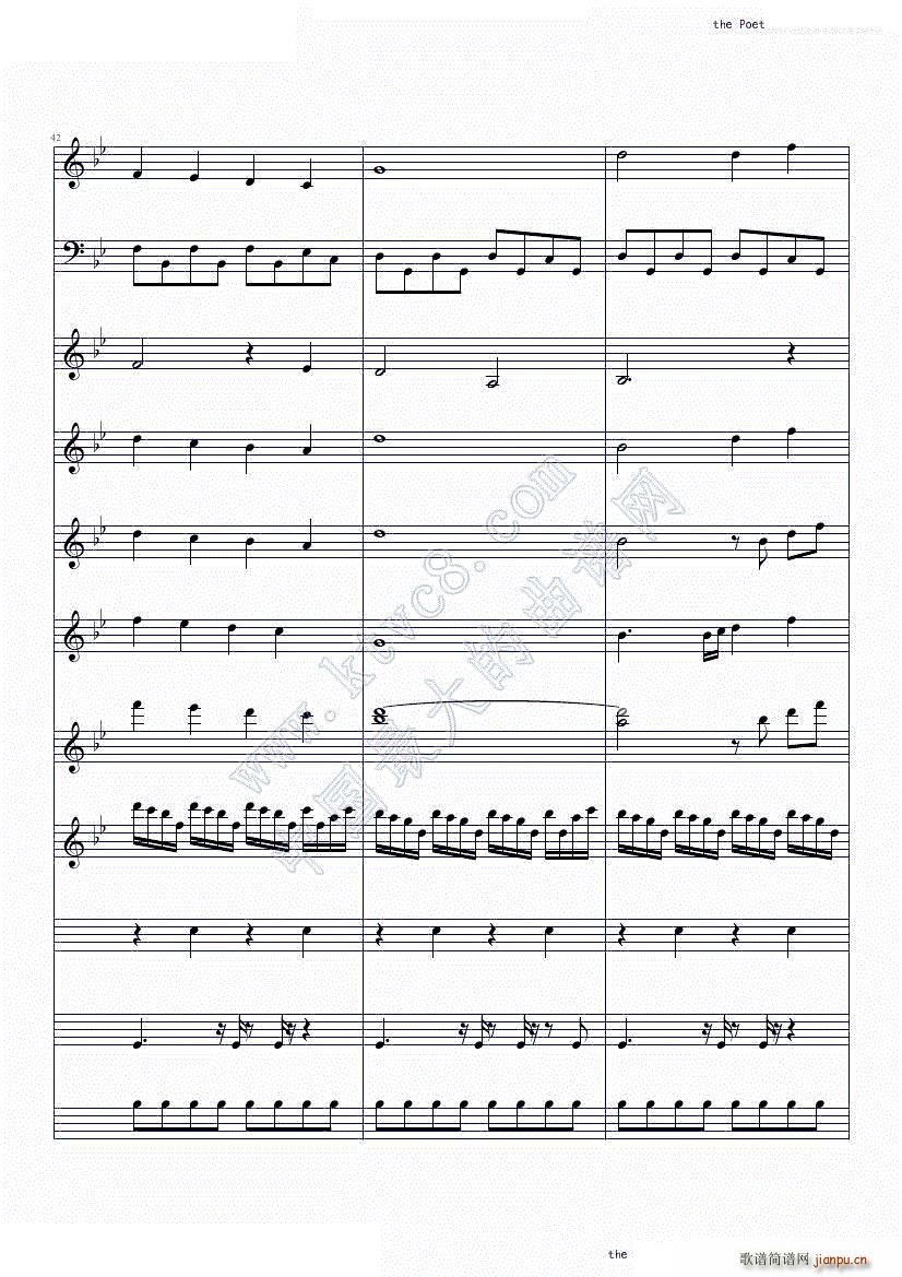 The poet and the pendulum Nightwish(钢琴谱)13