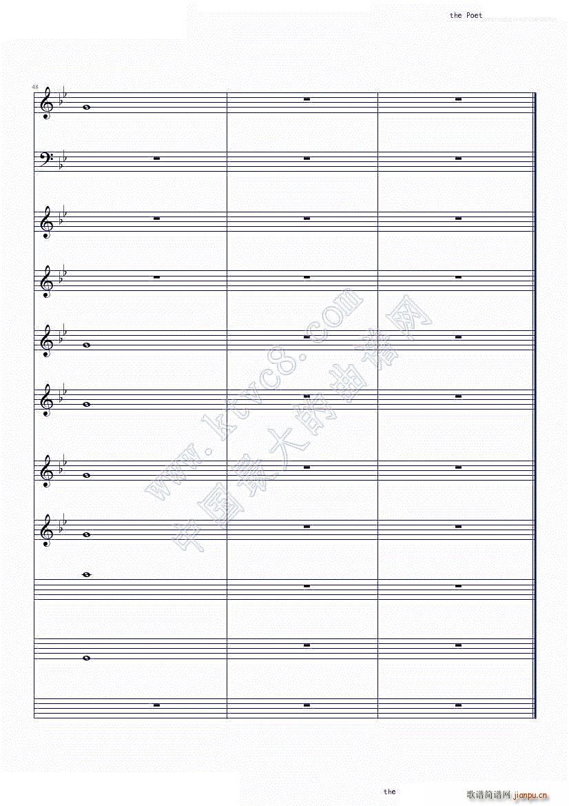 The poet and the pendulum Nightwish(钢琴谱)15