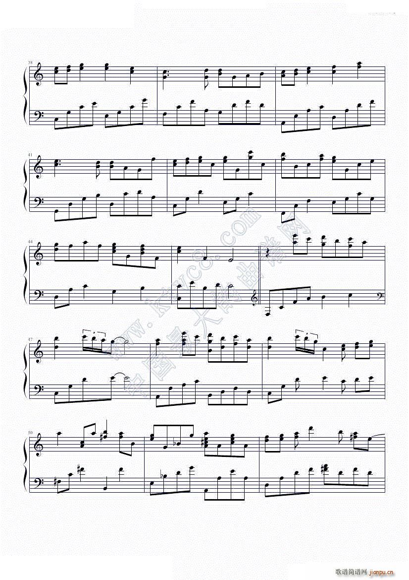 温柔的种子 魔卡少女樱(钢琴谱)3