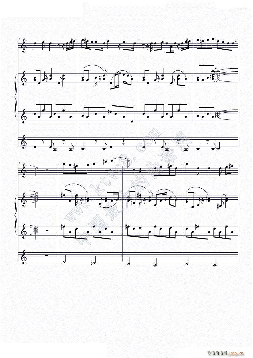 Rainbow 水星领航员第一季ED(钢琴谱)3