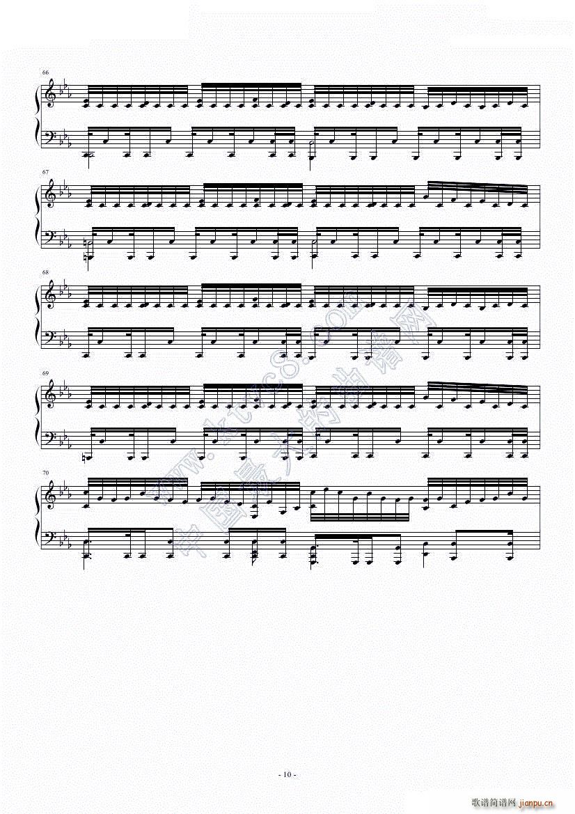 Assassins Creed 刺客信条 组曲 F调(钢琴谱)10