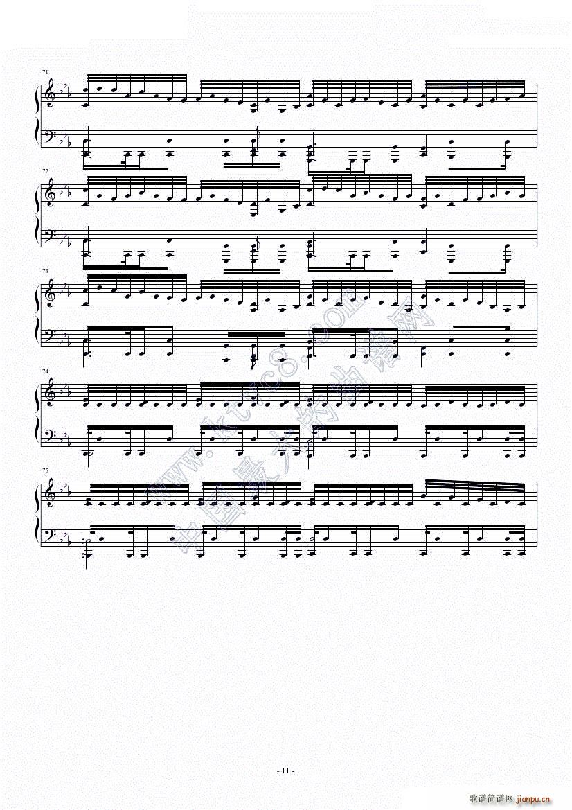 Assassins Creed 刺客信条 组曲 F调(钢琴谱)11