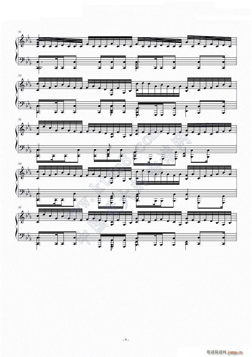 Assassins Creed 刺客信条 组曲 F调(钢琴谱)9