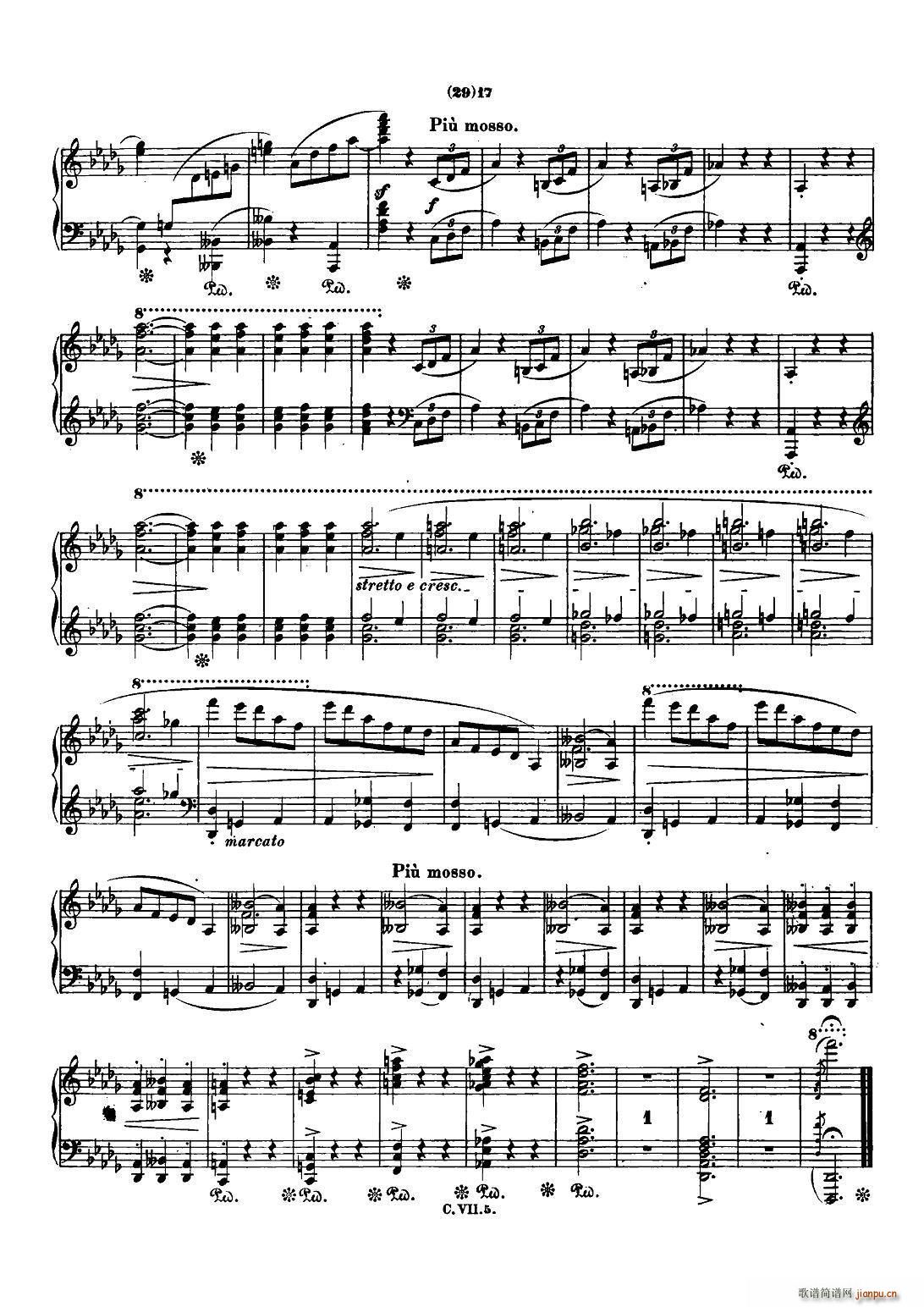 肖邦 钢琴谐谑曲 Chopin Scherzo No 2 降b小调 Op 31(钢琴谱)16
