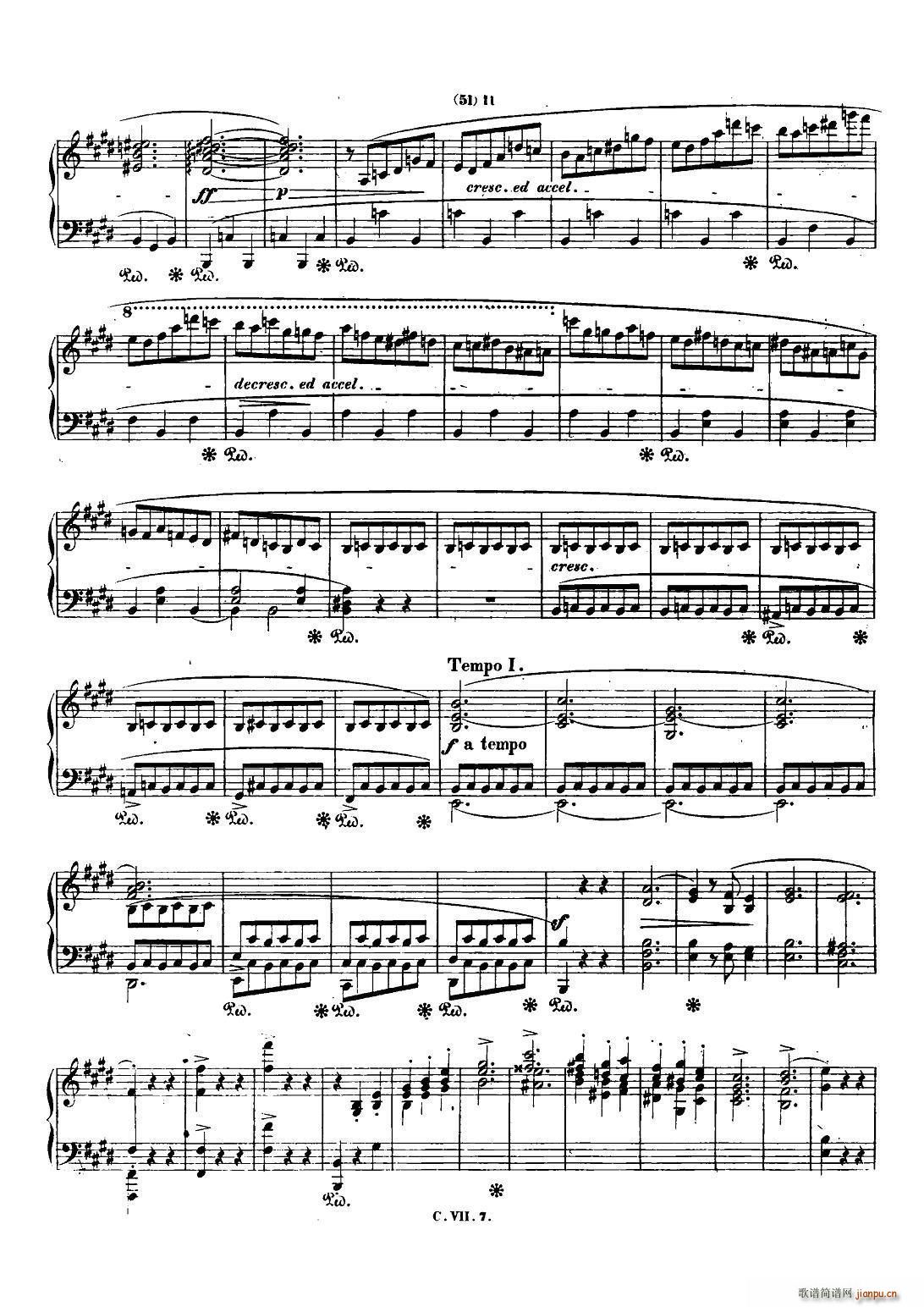 肖邦 钢琴谐谑曲 Chopin Scherzo No 4 E大调 Op 54(钢琴谱)10