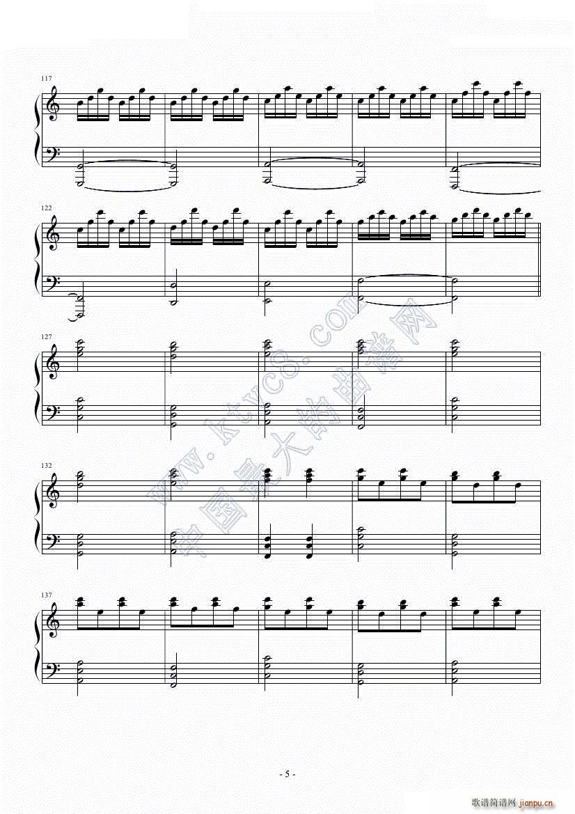 Someone like you C调(钢琴谱)6