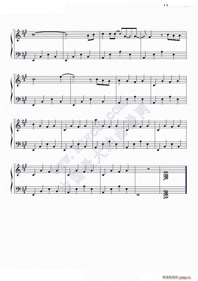 I will be loving you(钢琴谱)8