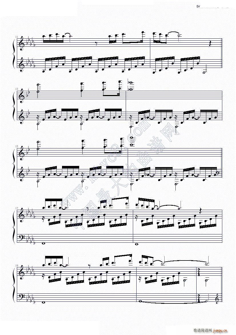 Dream Scenery I 来自星星的你 配乐8(钢琴谱)3