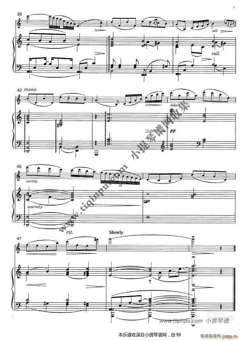 辛德勒的名单钢琴件奏(钢琴谱)7