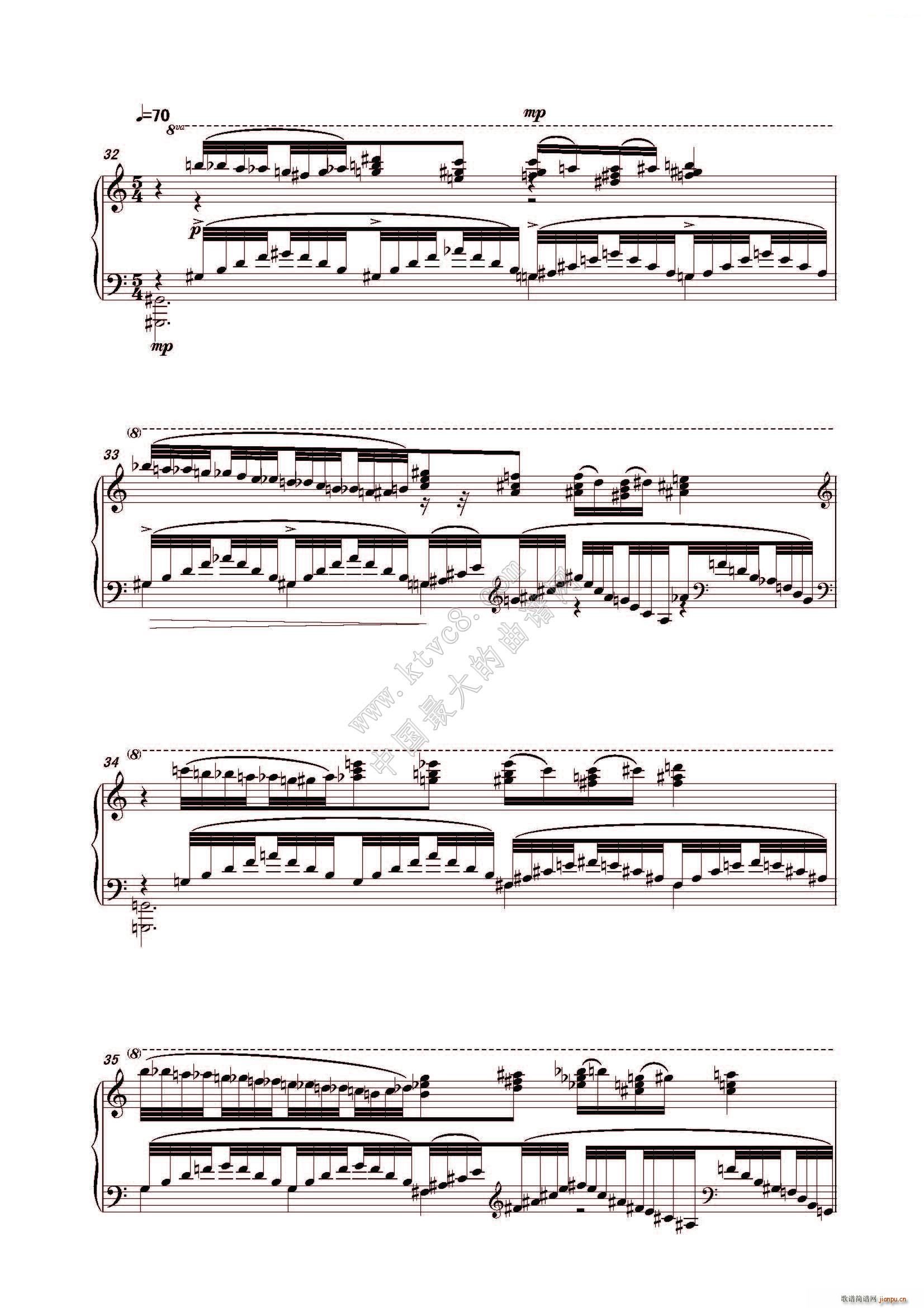 森林之夜(钢琴谱)6