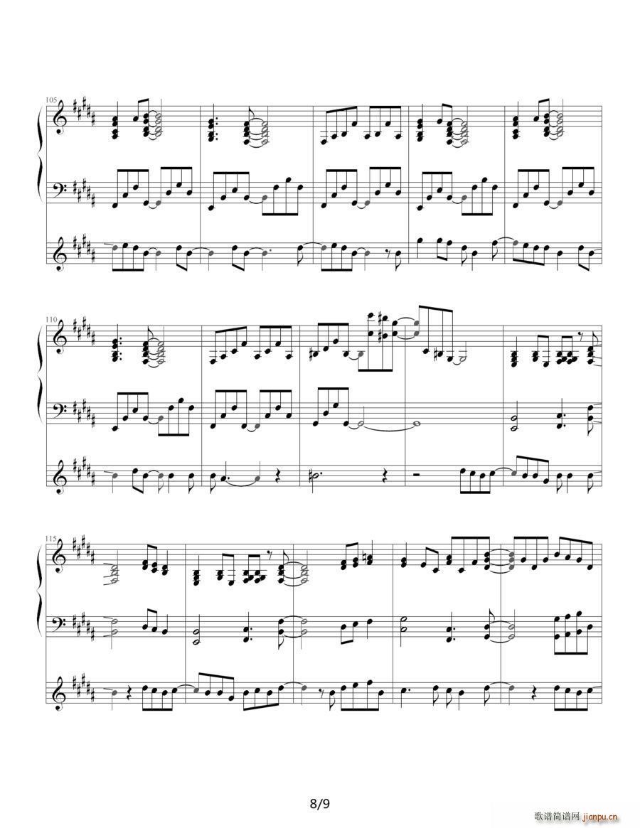 life is like a boat 生命如舟 钢琴伴奏谱(钢琴谱)10