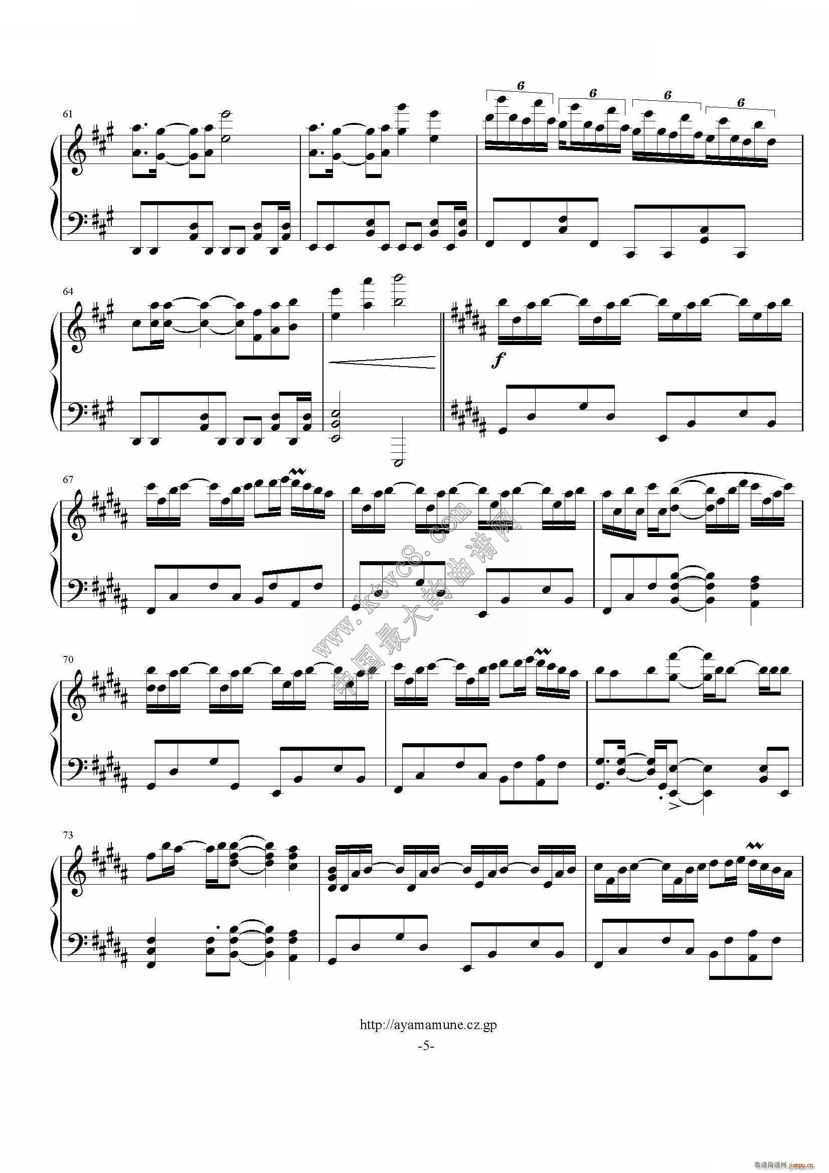 Wings of Piano 原版独奏(钢琴谱)5