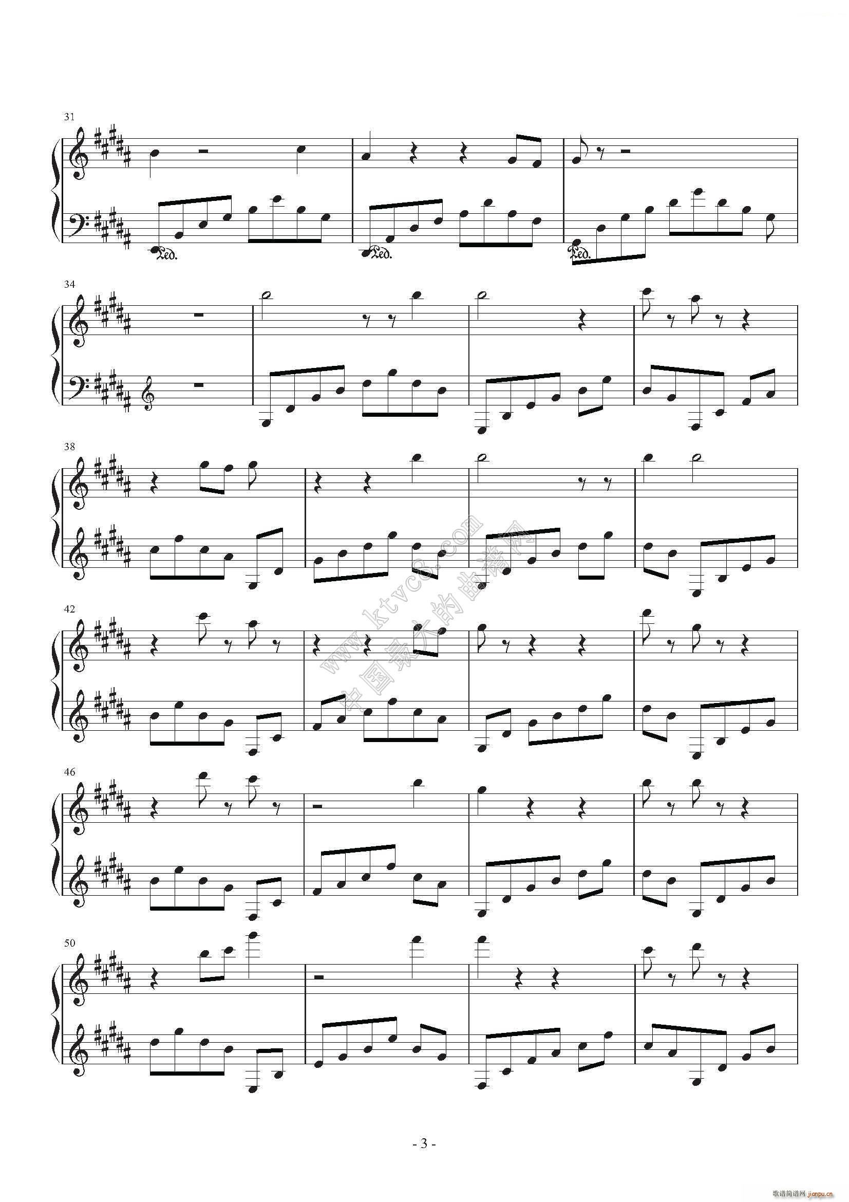 永远的徜徉(钢琴谱)3