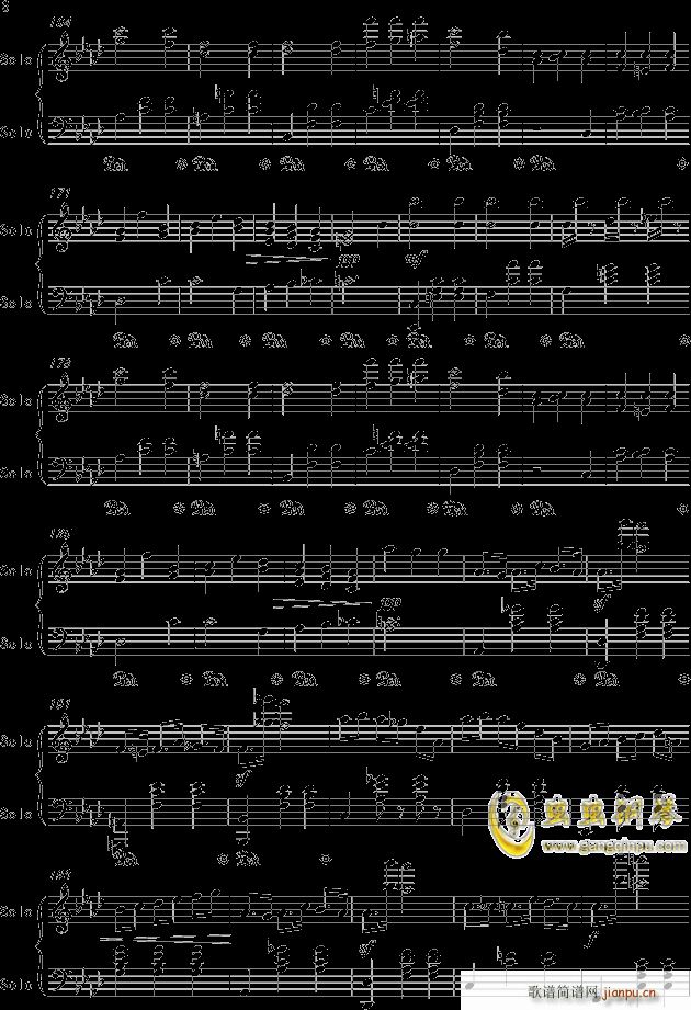 降A大调圆舞曲(钢琴谱)6