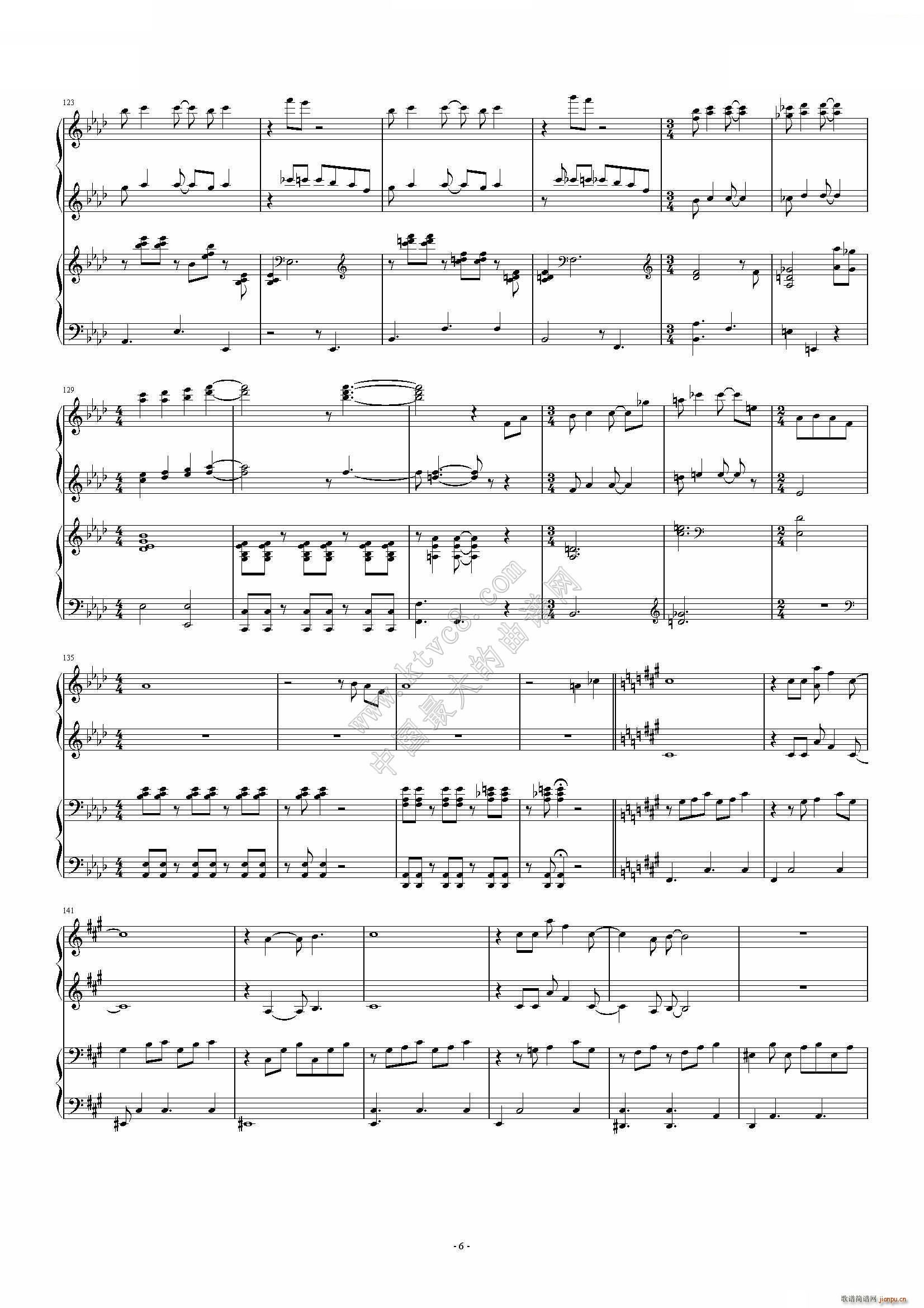 忧郁的桑巴Samba triste(钢琴谱)8