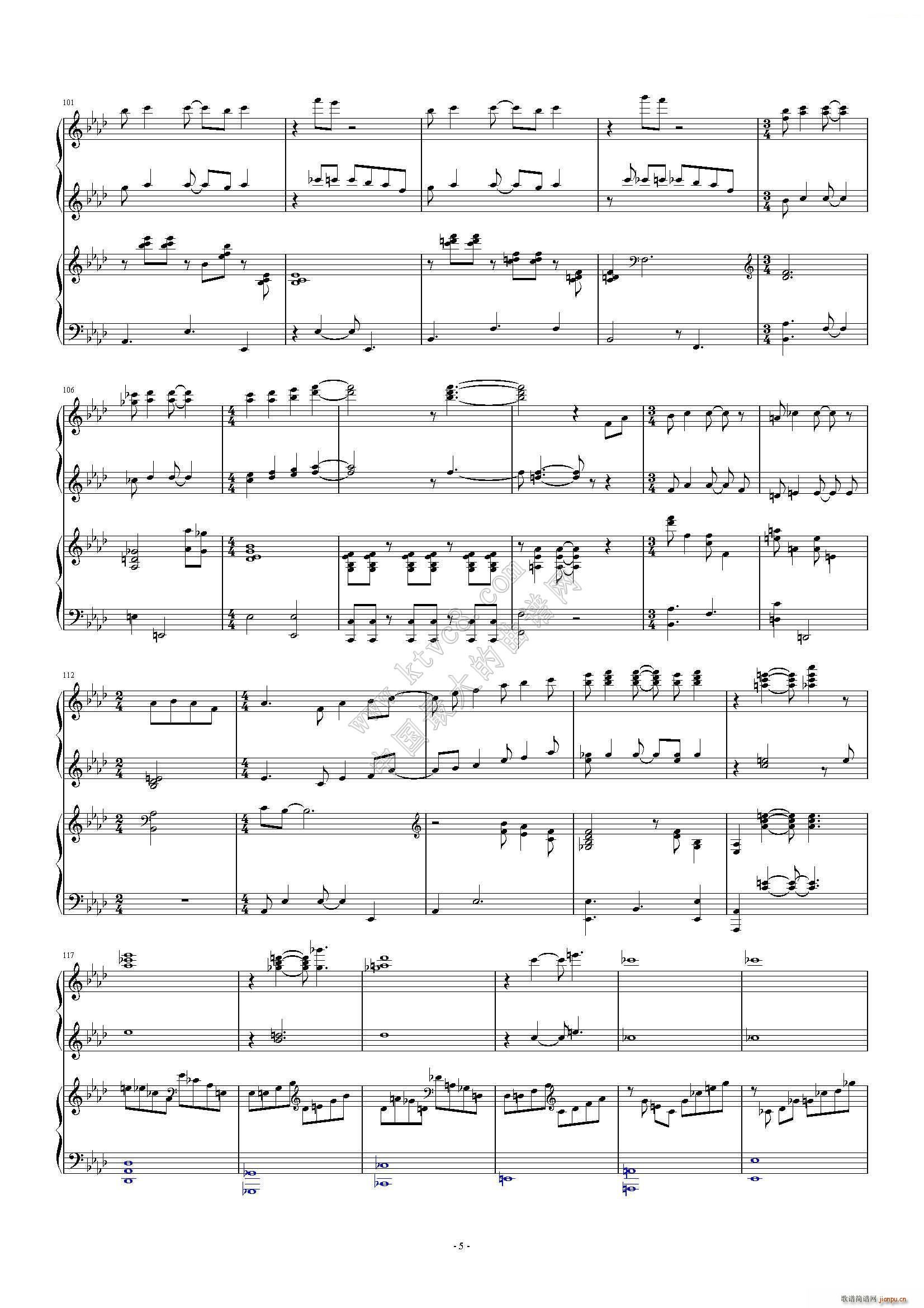 忧郁的桑巴Samba triste(钢琴谱)7