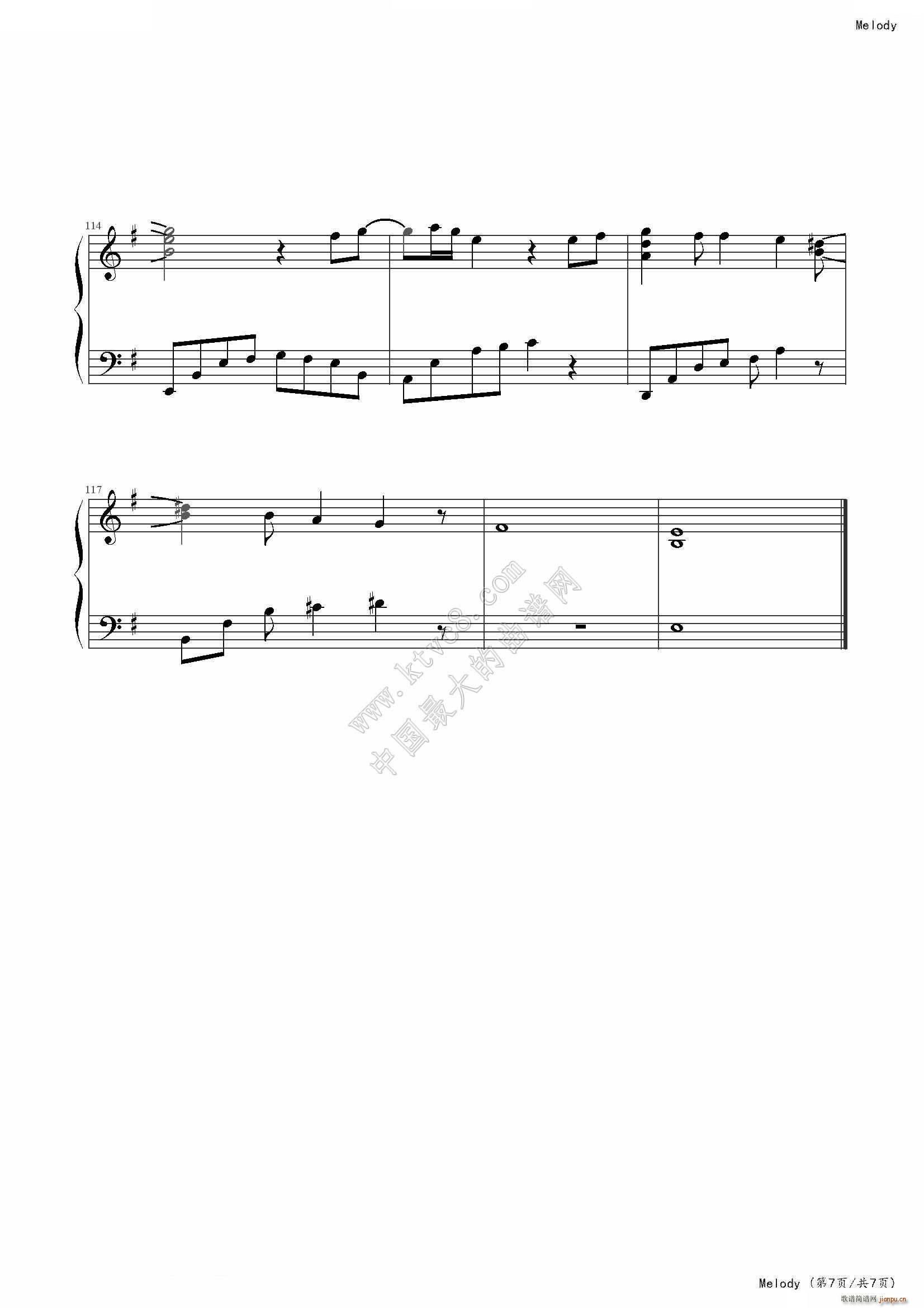 la melad(钢琴谱)9