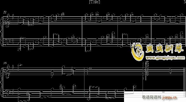 鋼琴哭(钢琴谱)3