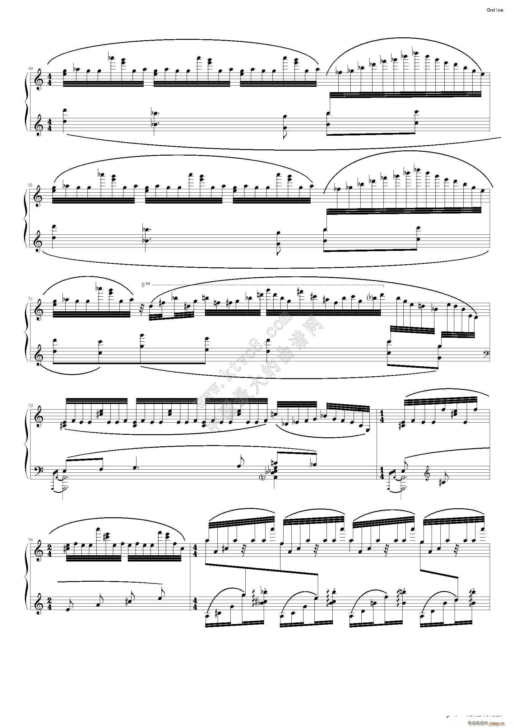 拉威尔 水妖(钢琴谱)6