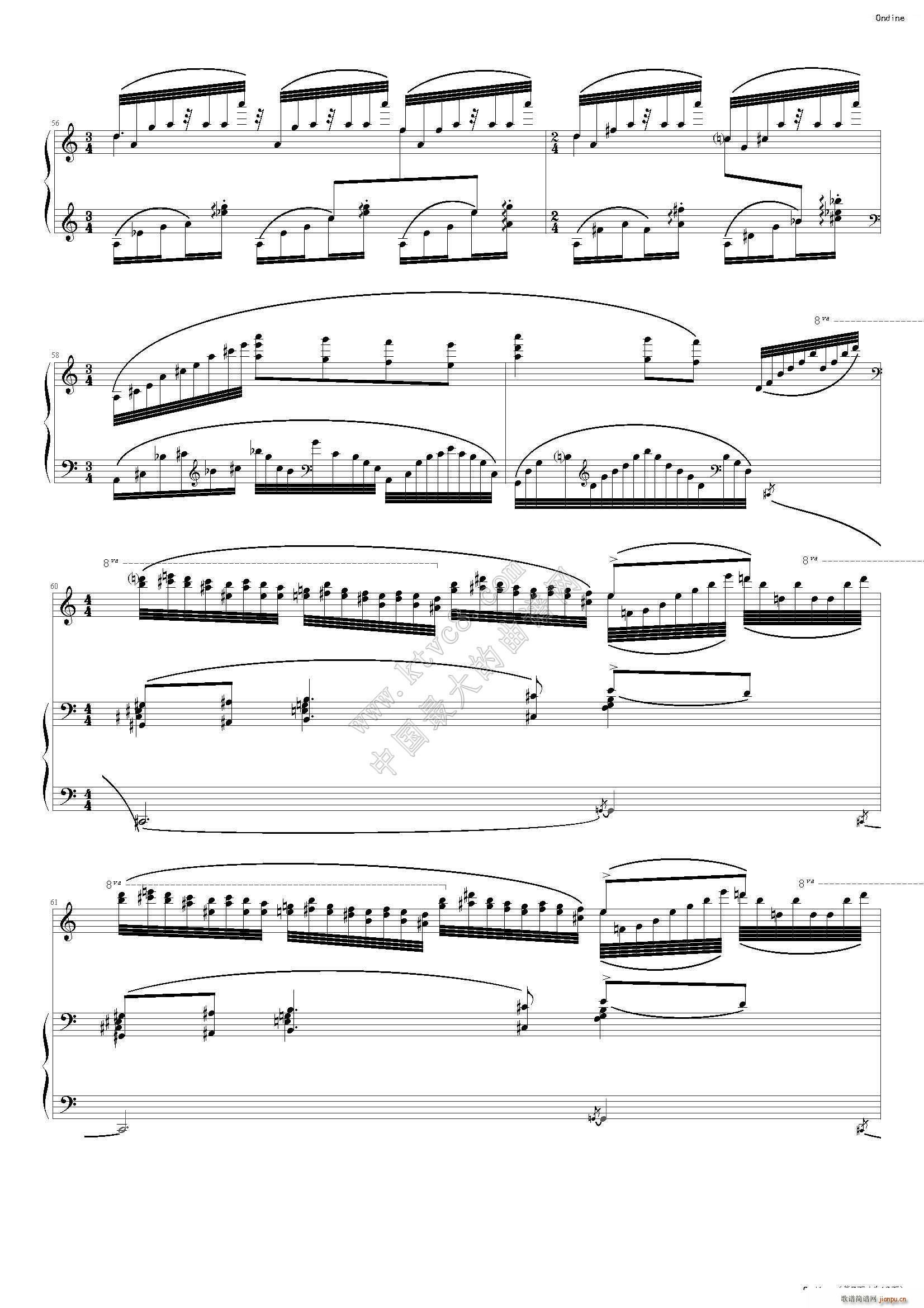 拉威尔 水妖(钢琴谱)7