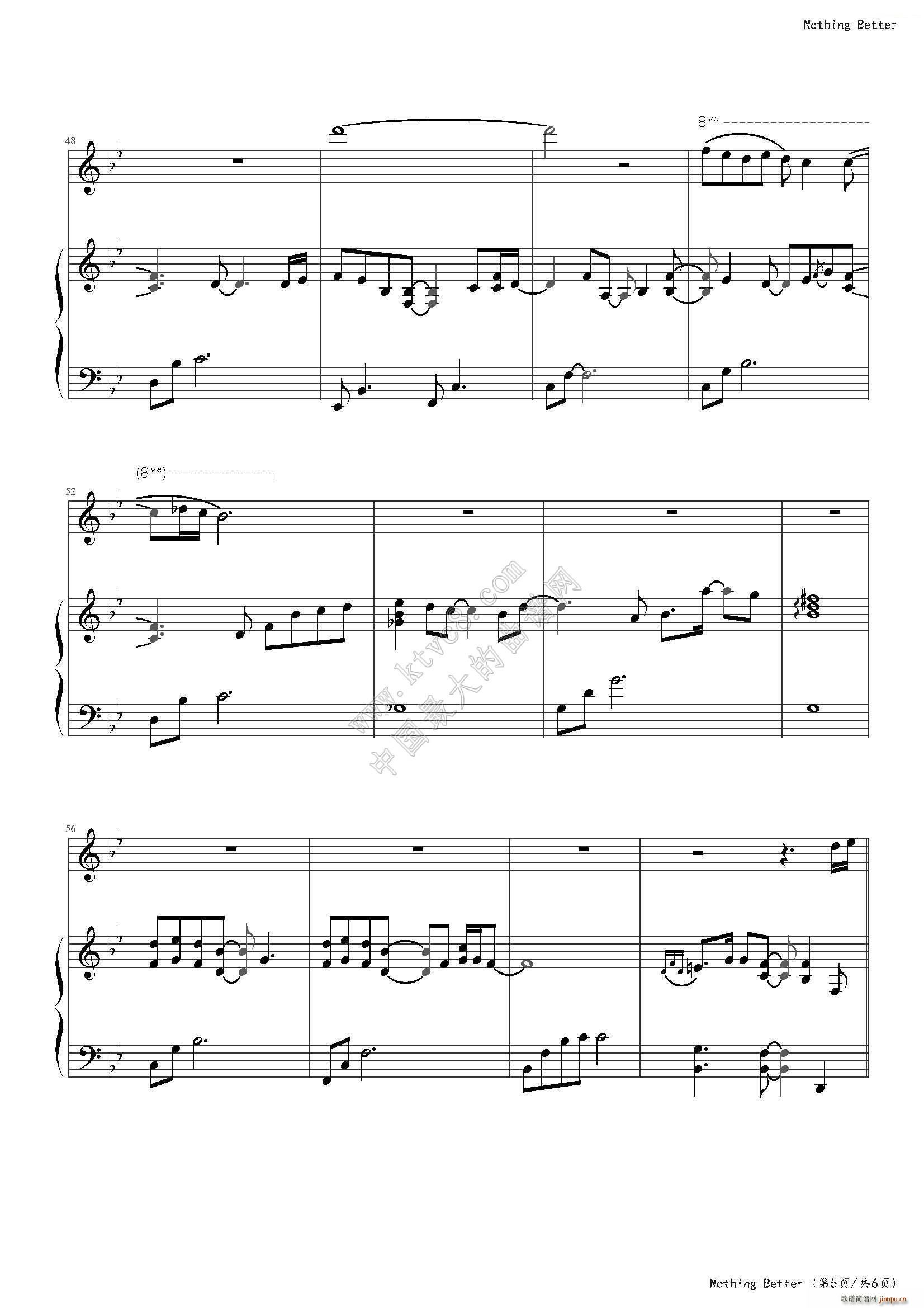 Nothing Better(钢琴谱)7