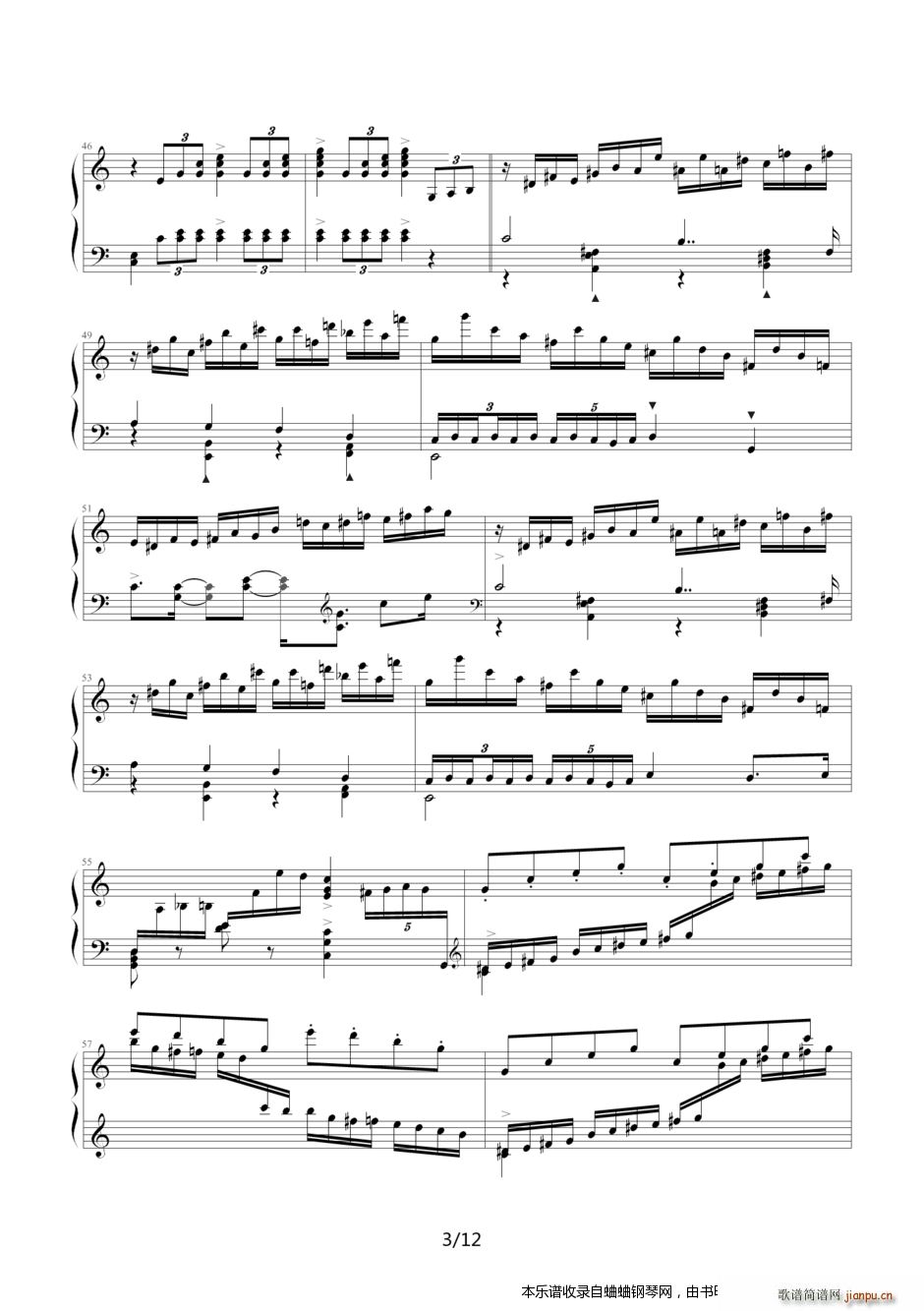 霍洛维兹改编的 婚礼进行曲(钢琴谱)3