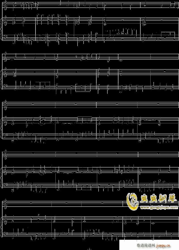 宫崎骏的天空与河流(钢琴谱)3