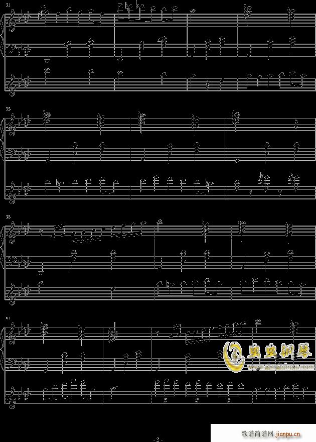 降A大调圆舞曲No 1 18706805234(钢琴谱)3