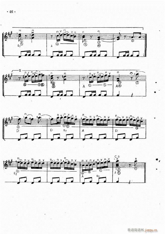 吉他独奏曲精选(钢琴谱)48