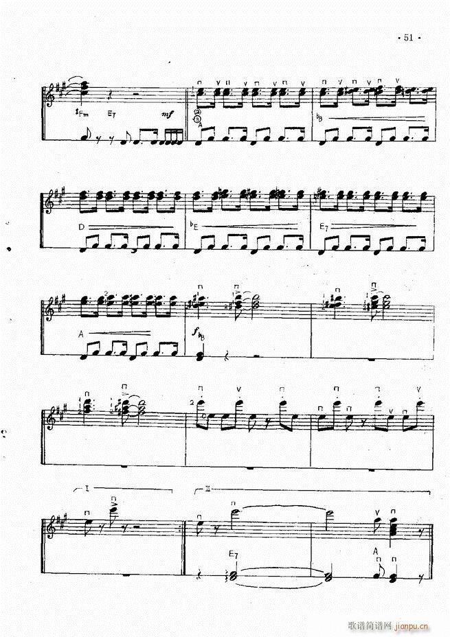 吉他独奏曲精选(钢琴谱)53