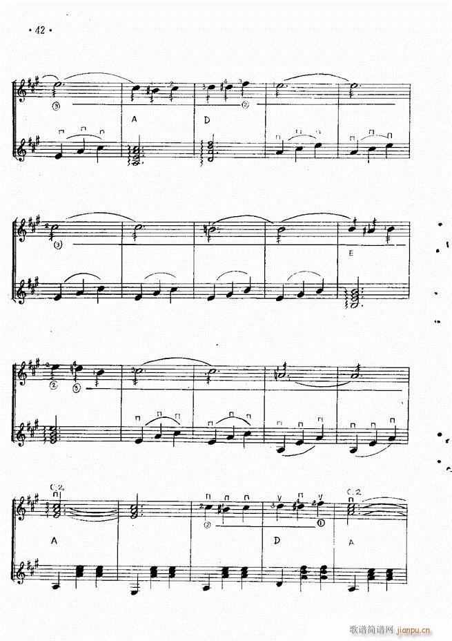 吉他独奏曲精选(钢琴谱)44