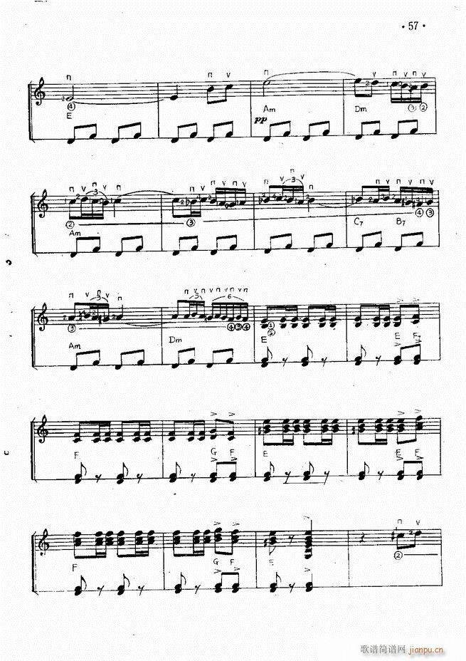 吉他独奏曲精选(钢琴谱)59