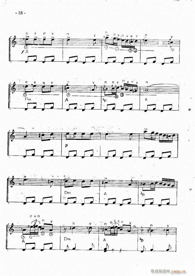 吉他独奏曲精选(钢琴谱)60