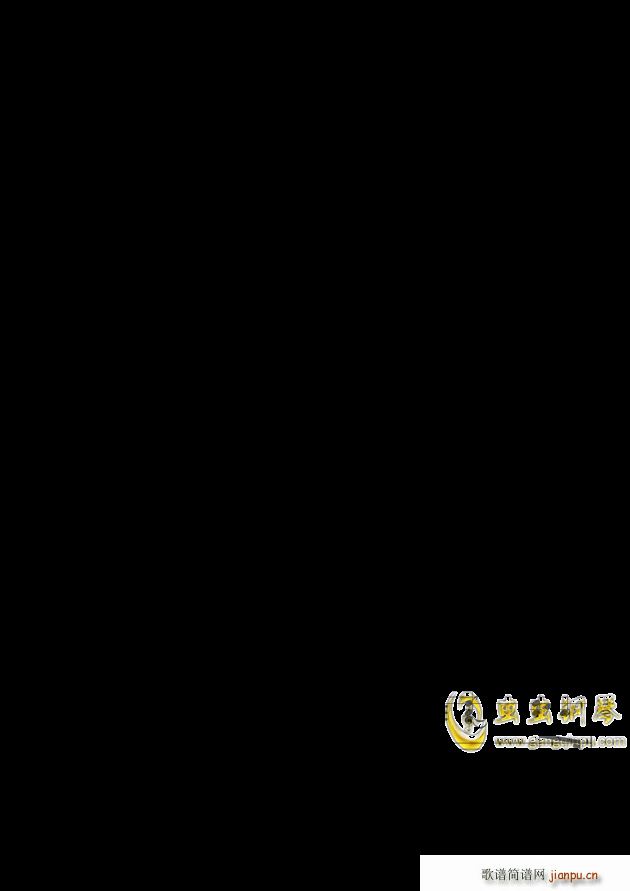 泡沫钢琴伴奏谱 女声原调E调(钢琴谱)6