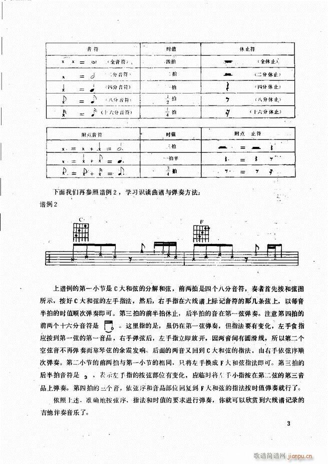 吉他弹唱金曲(钢琴谱)5
