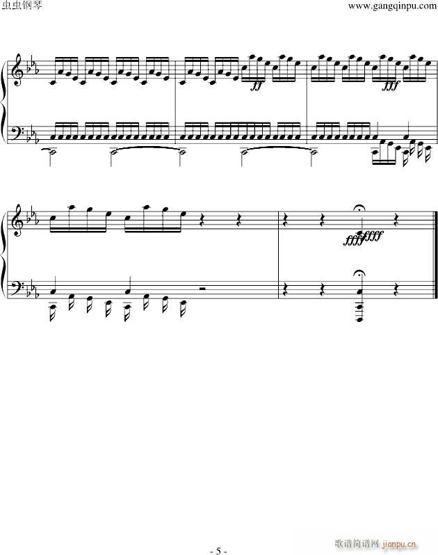 Inception Mind Heist 盗梦空间预告片OST(钢琴谱)5