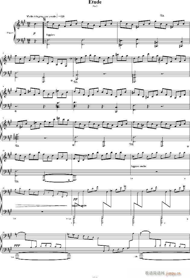 Etude 2(钢琴谱)1