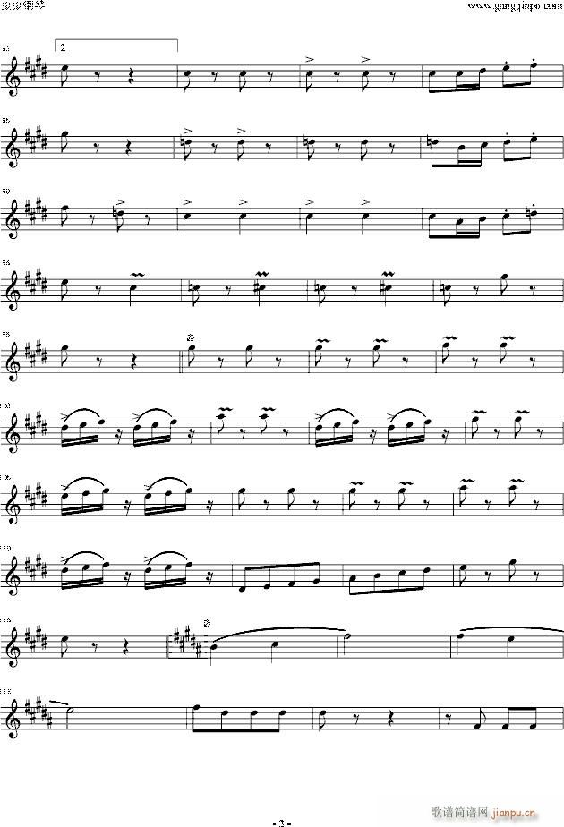 闲聊波尔卡 单簧管(钢琴谱)3