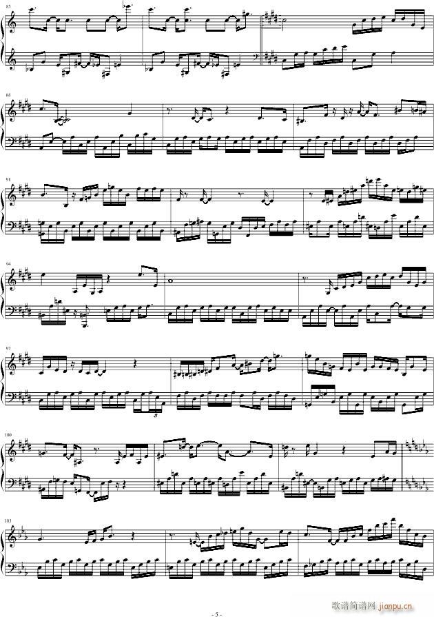 即兴曲 Impromptu(钢琴谱)5