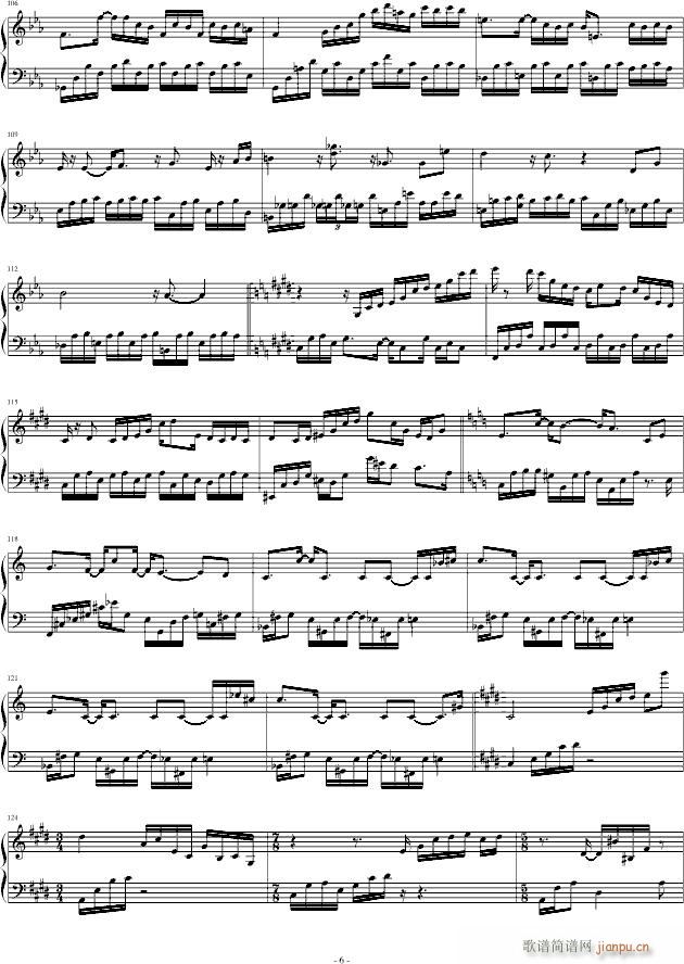 即兴曲 Impromptu(钢琴谱)6