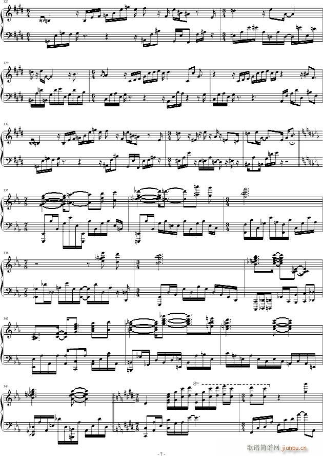 即兴曲 Impromptu(钢琴谱)7