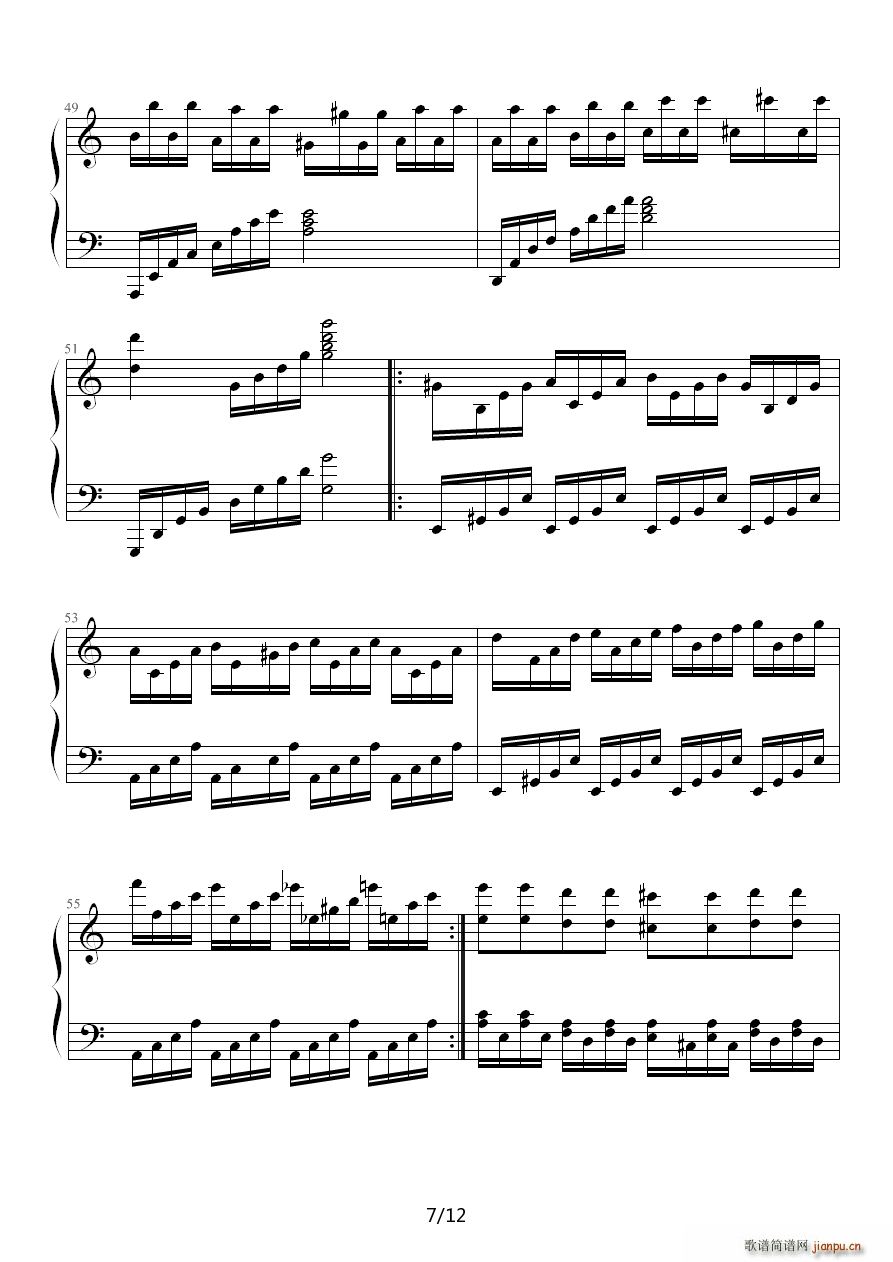 Wonderland马克西姆(钢琴谱)7