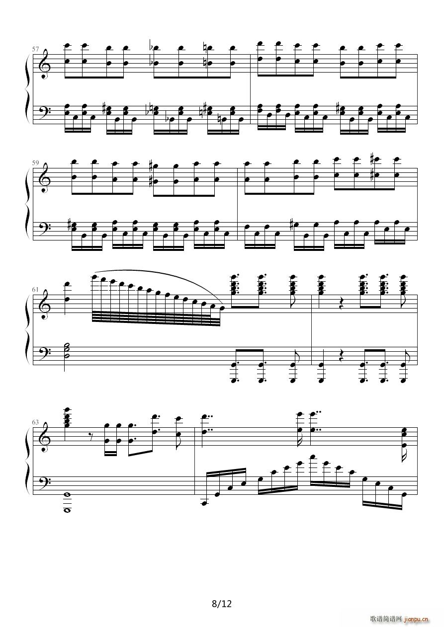 Wonderland马克西姆(钢琴谱)8