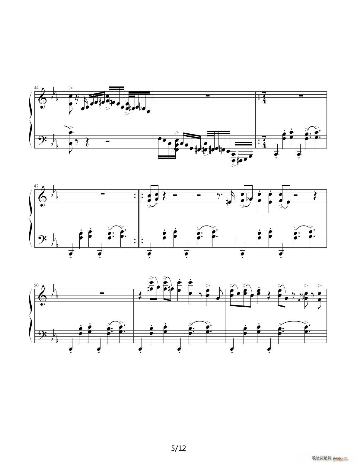 Jazz Crazy Rhythm C调(钢琴谱)5