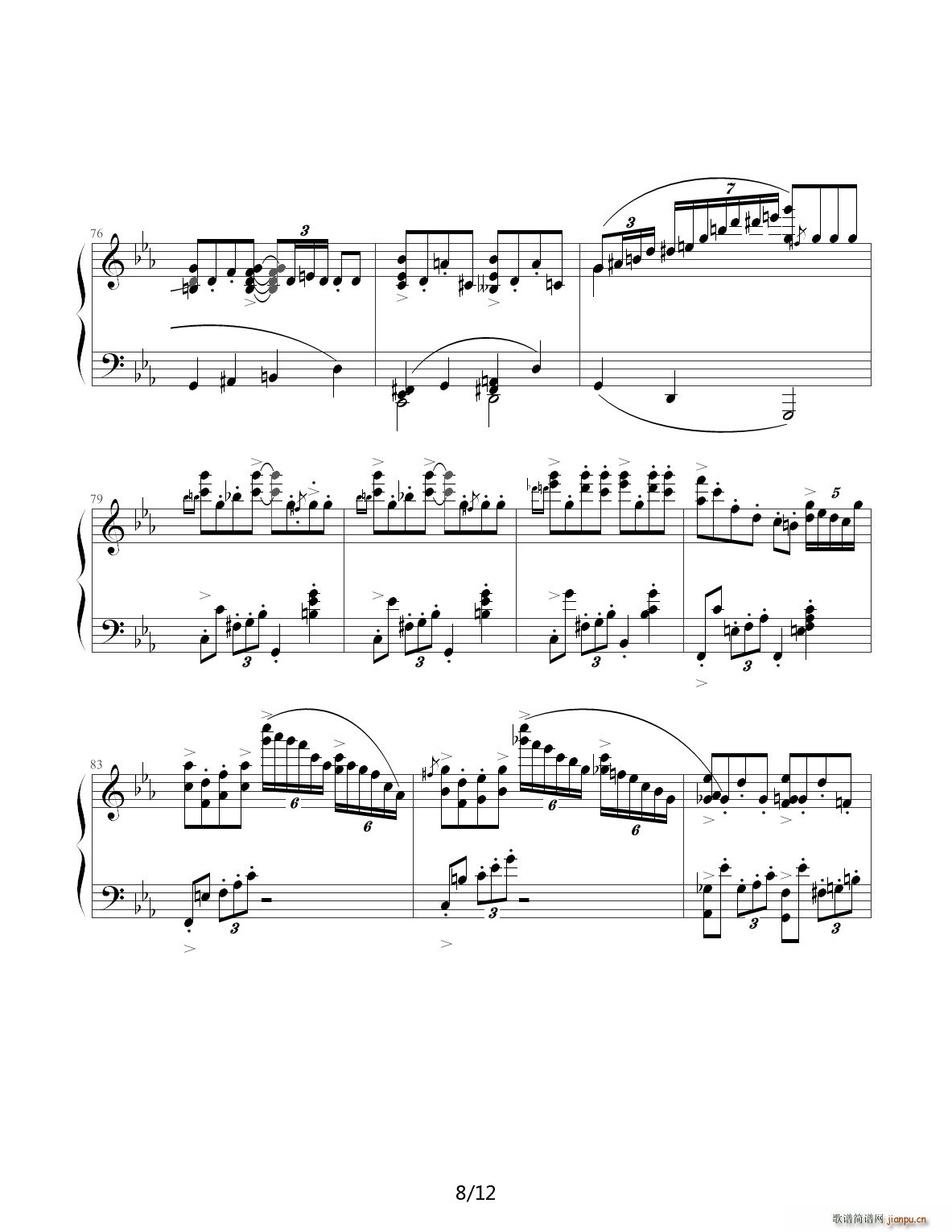 Jazz Crazy Rhythm C调(钢琴谱)8