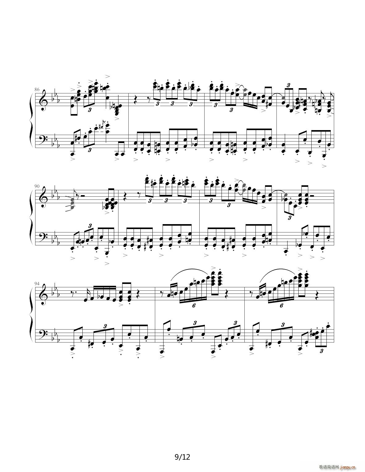 Jazz Crazy Rhythm C调(钢琴谱)9