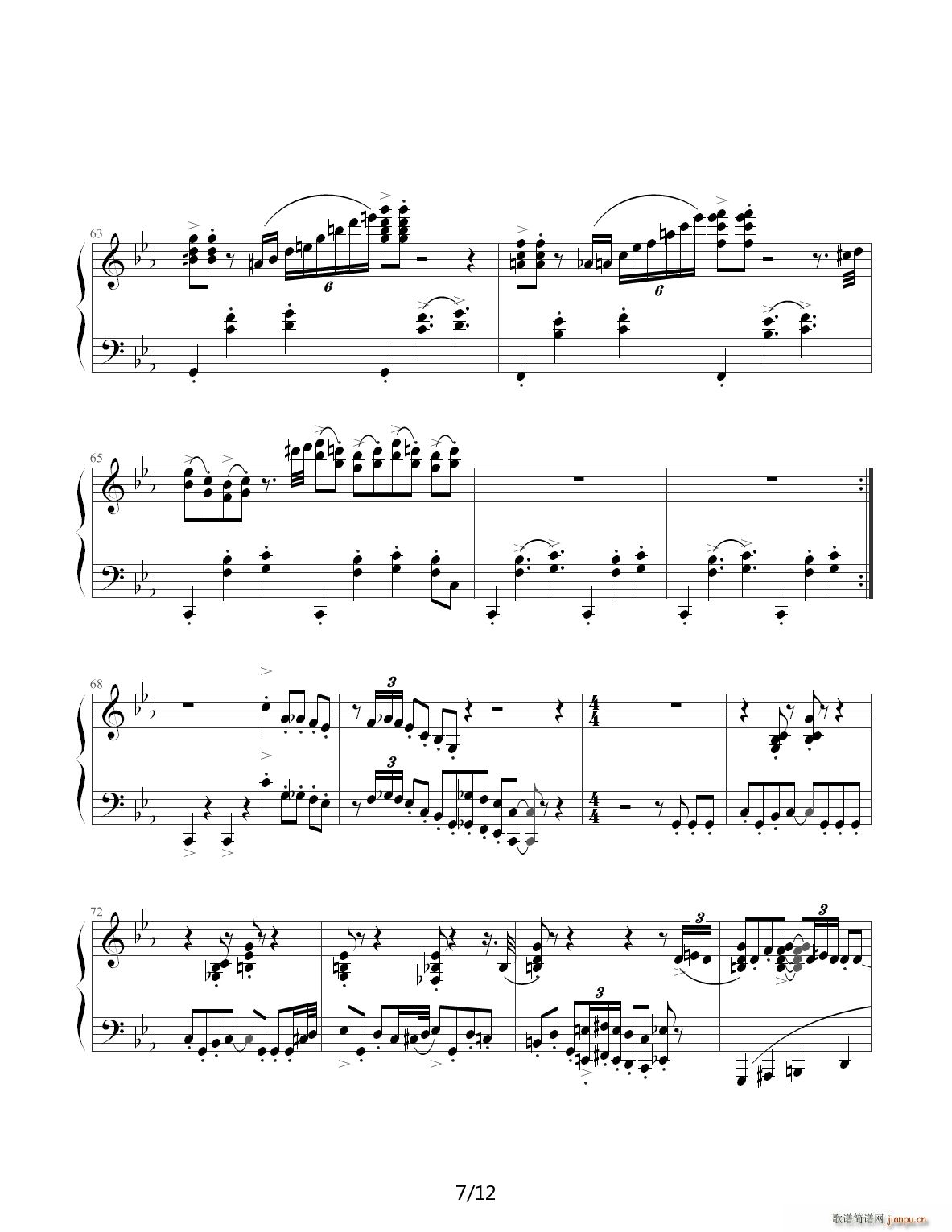 Jazz Crazy Rhythm C调(钢琴谱)7