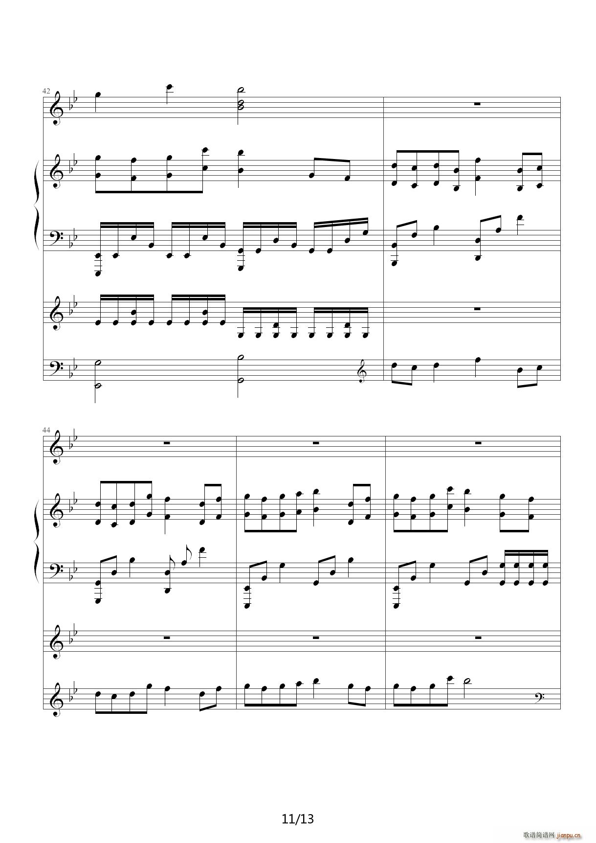 Antik 降B调(钢琴谱)11